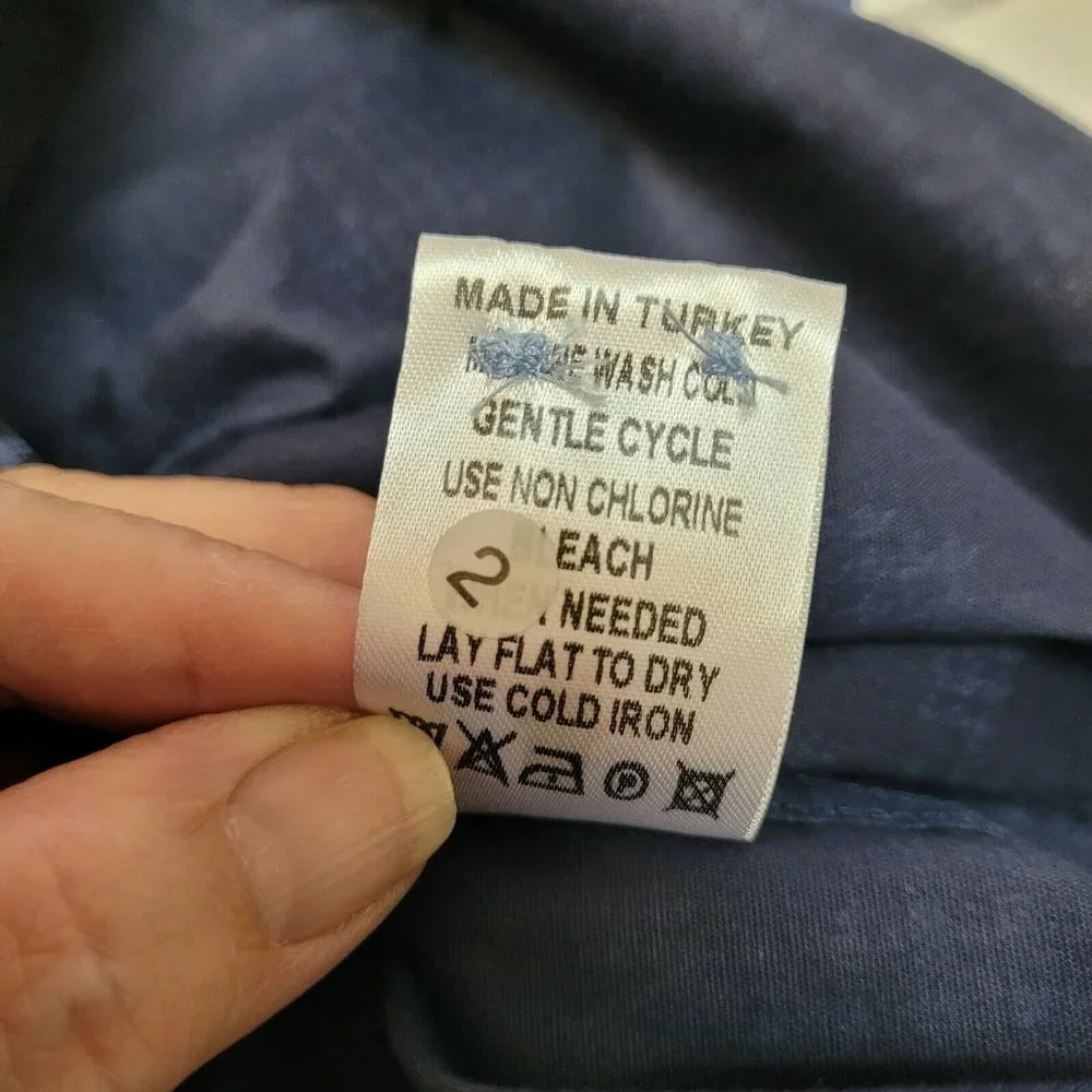 Visconti Black Shirt Men's Sz Small Navy Blue Houndstooth Camouflage Shapes NWT - Picture 10 of 11